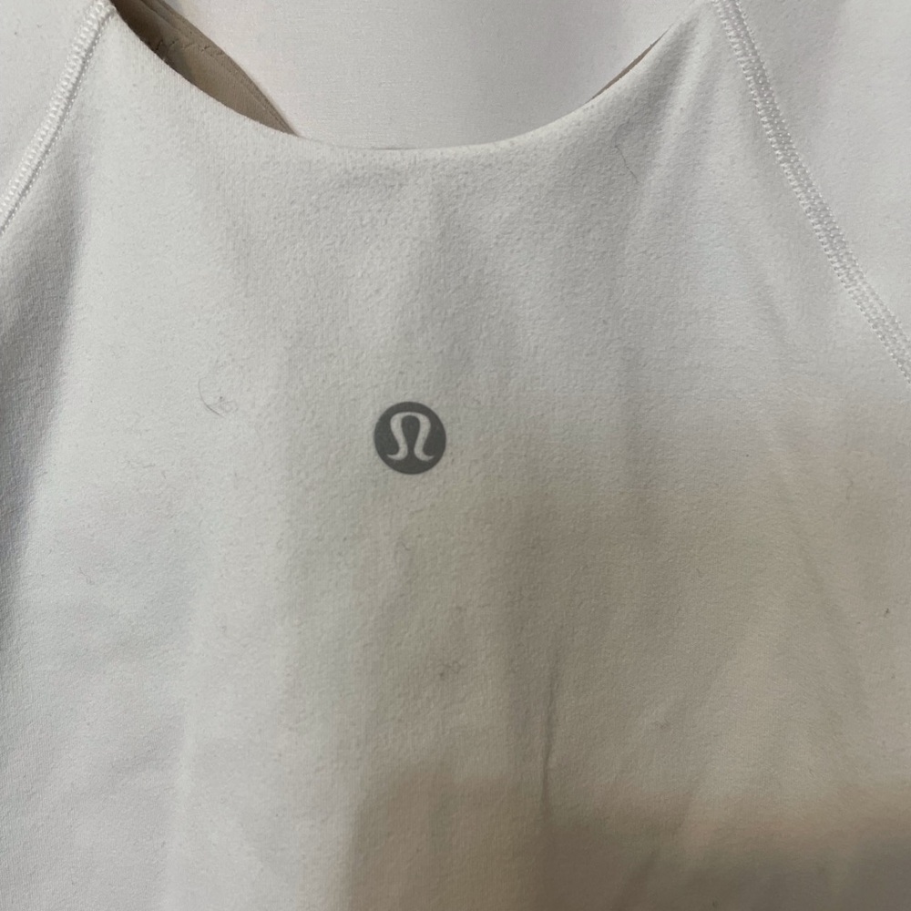 Lululemon Athletica Longline Bra White Womens Medium - Picture 3 of 4